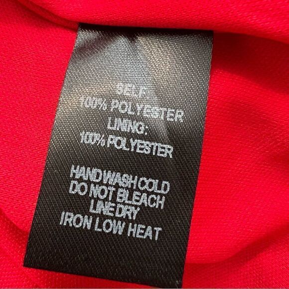 NWT Lulu’s Outstanding Red Ruched High-Low Midi Dress size S - Picture 11 of 12